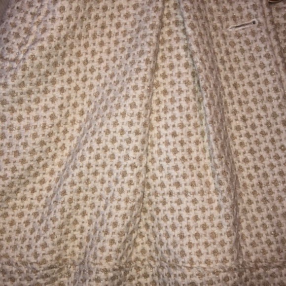 Gold and cream sparkly peacoat - Picture 2 of 7